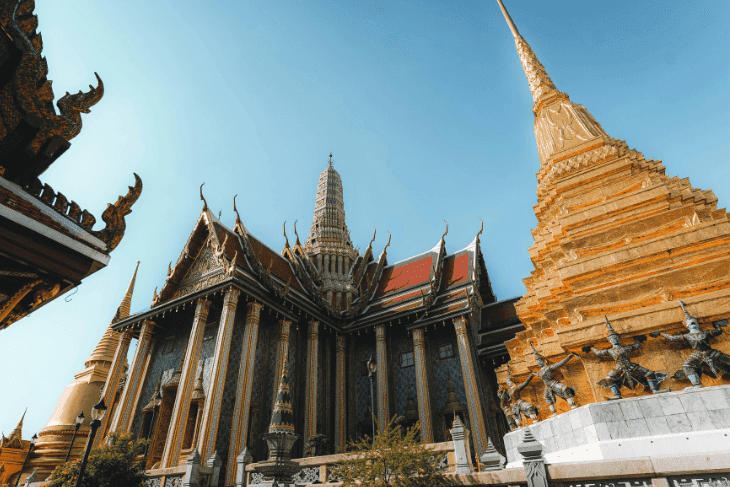 Wat Phra Kaew à Bangkok, étape lors d'un itinéraire en Thaïlande 15 jours.