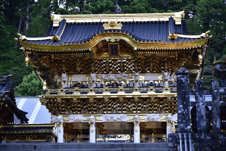 Temple à Nikko, pour illustrer une excursion à Nikko.