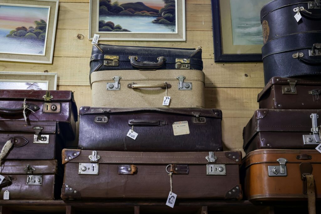 valises pour représenter le service Takkyubin au Japon.