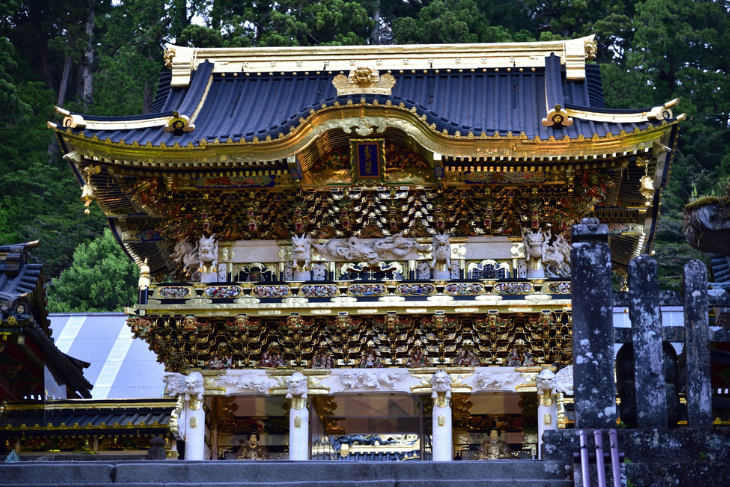Temple à Nikko, pour illustrer une excursion à Nikko.