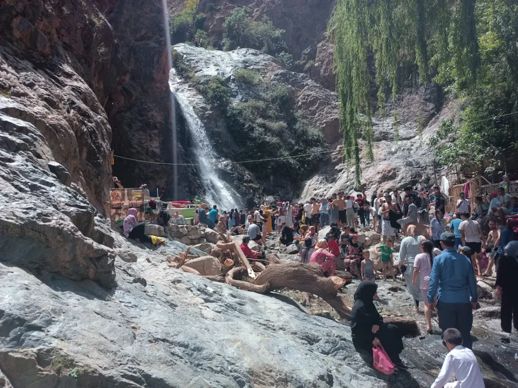 Première cascade des cascades de Setti Fatma dans la vallée de l'Ourika.